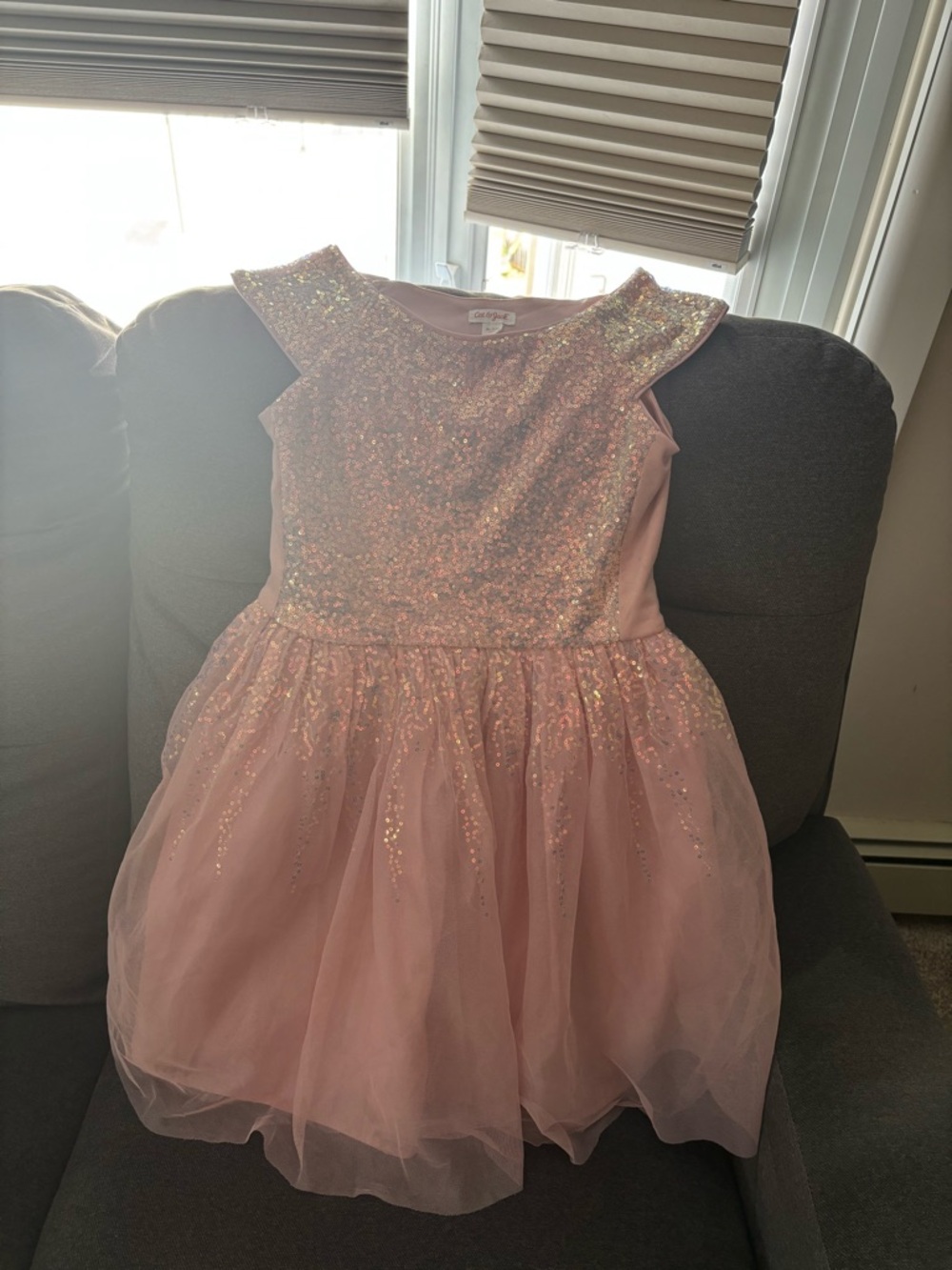 Girls Cat & Jack Sparkling Pink Party Dress size: 14